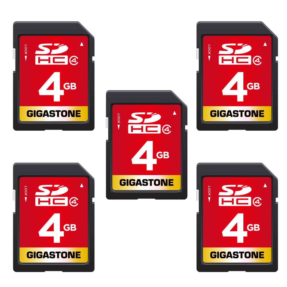 GIGASTONE 32GB SD Card 5-Pack UHS-I U1 Class 10 SDHC Memory Card High-Speed Full HD Video Compatible with Canon Digital Camera, SPYPOINT TACTACAM WOSPORTS Trail Camera, with 5 Mini Cases