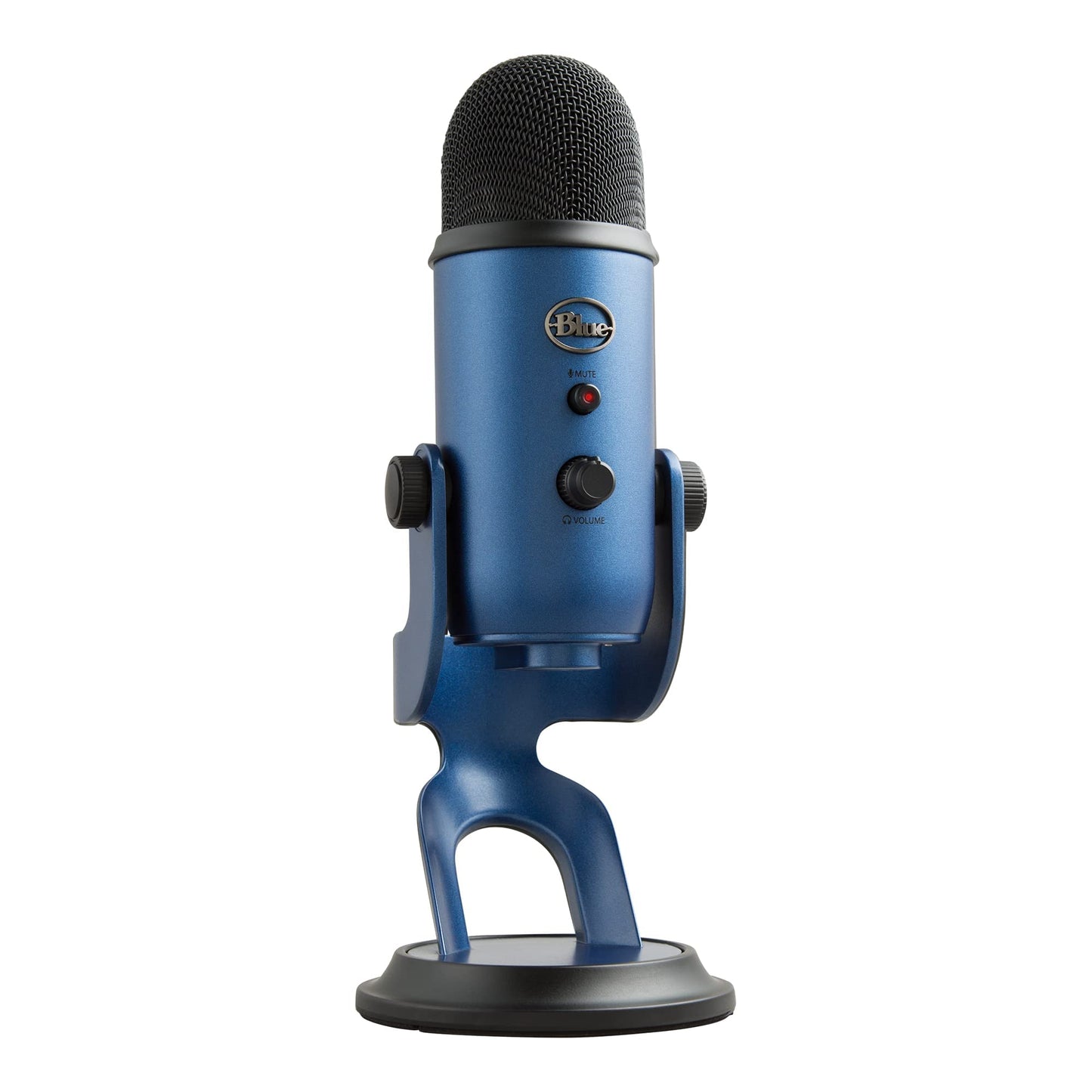 Logitech Creators Blue Yeti USB Microphone for PC, Mac, Gaming, Recording, Streaming, Podcasting, Studio and Computer Condenser Mic with Blue VO!CE effects, 4 Pickup Patterns, Plug and Play - Blackout