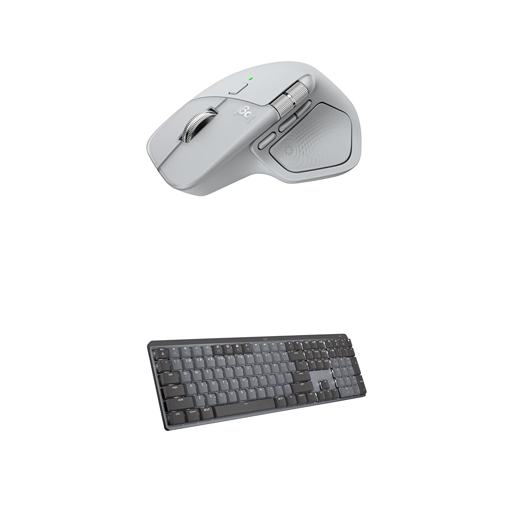 Logitech MX Master 4, Ergonomic Wireless Mouse with Advanced Performance Haptic Feedback, Ultra-Fast Scrolling, USB-C Charging, Bluetooth, Windows, MacOS - Graphite