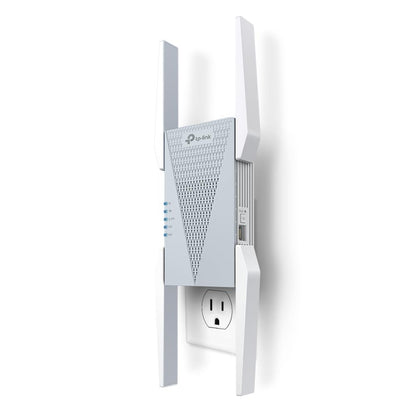TP-Link BE10000 Wi-Fi 7 Range Extender RE653BE | 10 Gbps Tri-Band Wireless Repeater | 2.5 Gbps Ethernet Port | Internet Signal Booster for Home | Up to 2800 sq.ft, 128 Devices | 6 GHz, MLO, EasyMesh