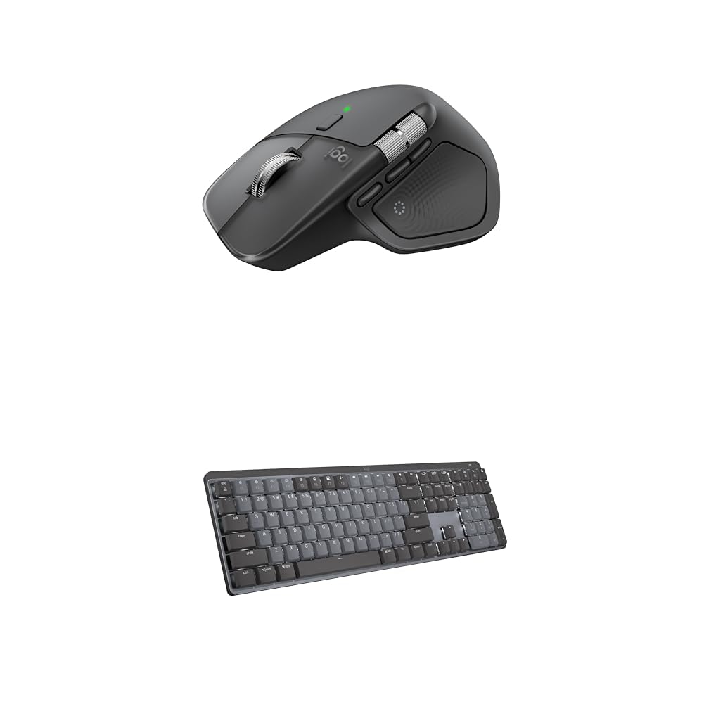 Logitech MX Master 4, Ergonomic Wireless Mouse with Advanced Performance Haptic Feedback, Ultra-Fast Scrolling, USB-C Charging, Bluetooth, Windows, MacOS - Graphite