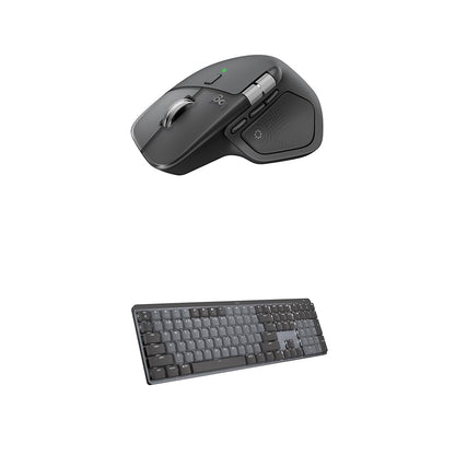 Logitech MX Master 4, Ergonomic Wireless Mouse with Advanced Performance Haptic Feedback, Ultra-Fast Scrolling, USB-C Charging, Bluetooth, Windows, MacOS - Graphite