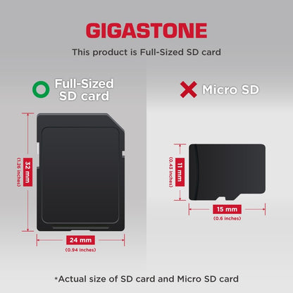 GIGASTONE 32GB SD Card 5-Pack UHS-I U1 Class 10 SDHC Memory Card High-Speed Full HD Video Compatible with Canon Digital Camera, SPYPOINT TACTACAM WOSPORTS Trail Camera, with 5 Mini Cases