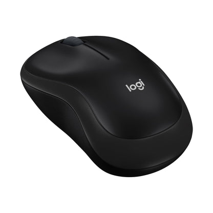 Logitech M185 Wireless Mouse, 2.4GHz with USB Mini Receiver, 12-Month Battery Life, 1000 DPI Optical Tracking, Ambidextrous PC/Mac/Laptop - Swift Grey