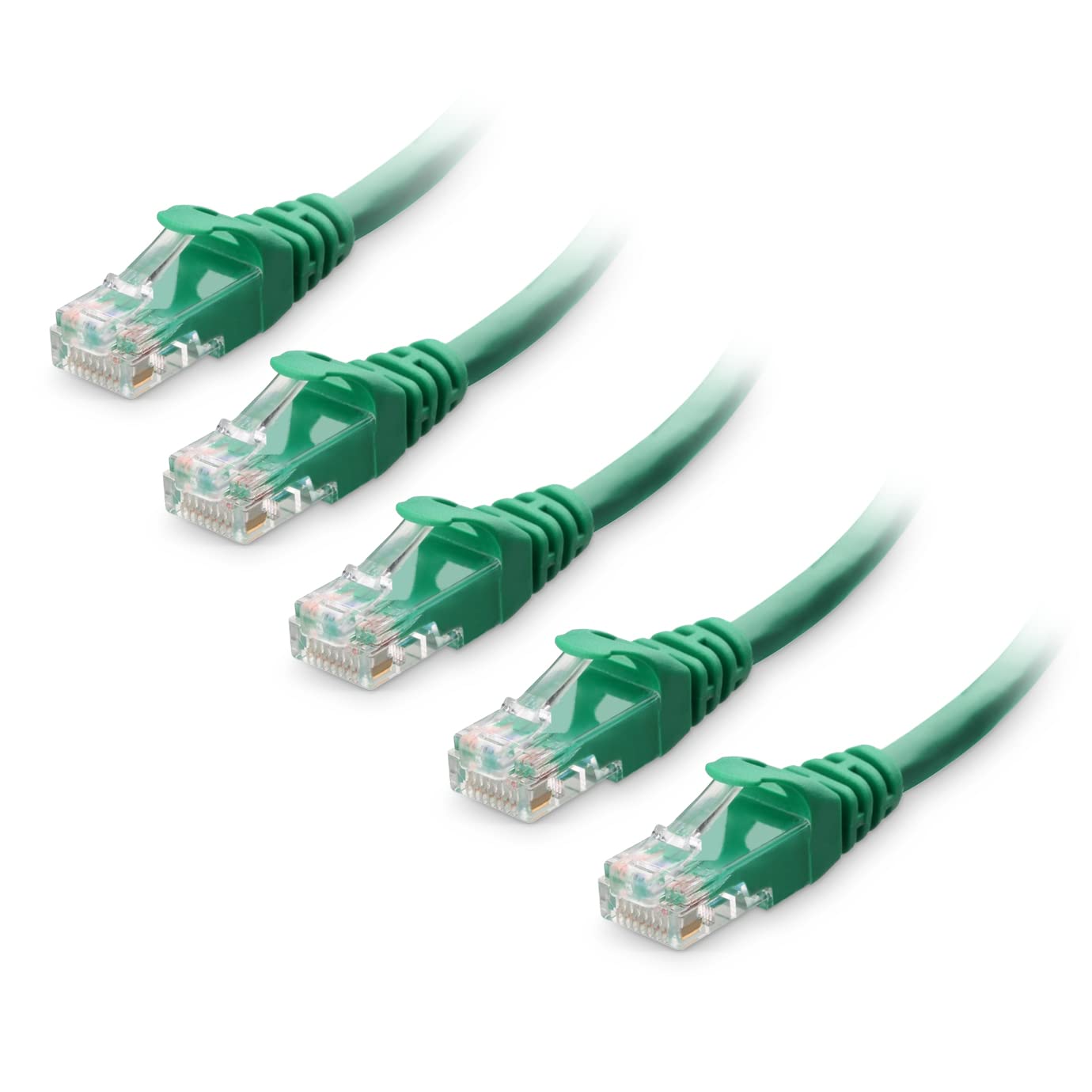 Cable Matters 10Gbps 5-Pack Snagless Short Cat 6 Ethernet Cable - 3ft, Cat 6 Cable, Cat6 Cord, Ethernet Cord, Black