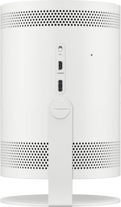 Samsung The Freestyle Projector 2nd Gen with Gaming Hub SP-LFF3CLAXXZA Bundle with Battery Base, 2 YR CPS Enhanced Protection Pack and Deco Essential High Speed 6 Feet Micro-HDMI to HDMI A/V Cable