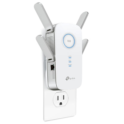 TP-Link WiFi Extender with Ethernet Port, Dual Band 5GHz/2.4GHz, Up to 44% More Bandwidth Than Single Band, Covers Up to 1200 Sq.ft and 30 Devices, Signal Booster Amplifier Supports OneMesh(RE220)