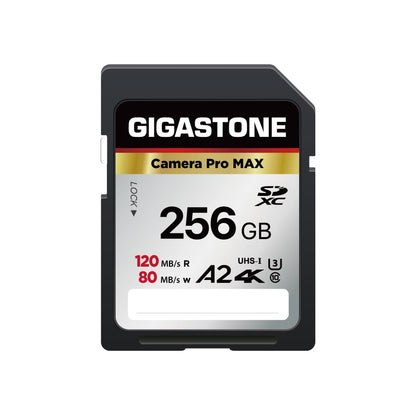 【5-Years Data Recovery】GIGASTONE 128GB SD Card, 4K Camera Pro, A1 V30 SDXC Memory Card 4K UHD Video Compatible with Canon Digital Camera, with 1 Mini Cases