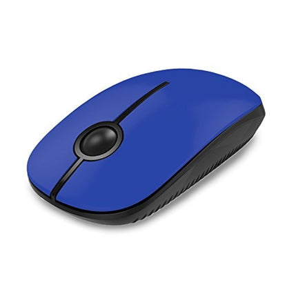 VssoPlor Wireless Mouse, 2.4G Slim Portable Computer Laptop Mouse with Nano Receiver Quiet Silent Optical Mice for Notebook, PC, Laptop, Computer-Black and Gold