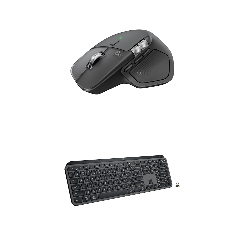 Logitech MX Master 4, Ergonomic Wireless Mouse with Advanced Performance Haptic Feedback, Ultra-Fast Scrolling, USB-C Charging, Bluetooth, Windows, MacOS - Graphite