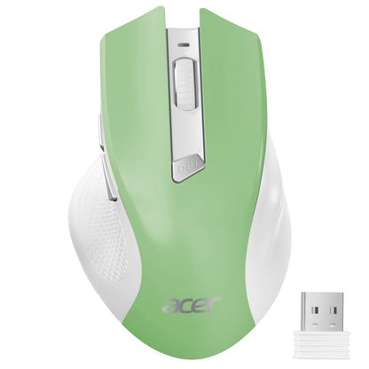 acer Wireless Mouse for Laptop, 2.4GHz Computer Mouse 3 Adjustable DPI Office Cordless USB Mice with USBA Receiver, 6 Buttons, 1600 DPI, Medium to Large Sized Hands Compatible with PC, Laptop, Desktop