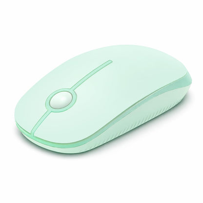 VssoPlor Wireless Mouse, 2.4G Slim Portable Computer Laptop Mouse with Nano Receiver Quiet Silent Optical Mice for Notebook, PC, Laptop, Computer-Black and Gold