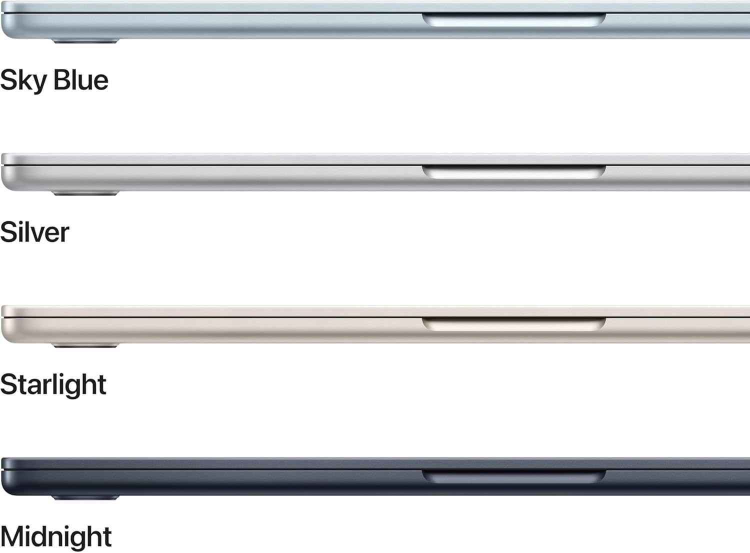 Apple 2026 MacBook Air 13-inch Laptop with M5 chip: Built for AI, 13.6-inch Liquid Retina Display, 16GB Unified Memory, 512GB SSD, 12MP Center Stage Camera, Touch ID, Wi-Fi 7; Midnight