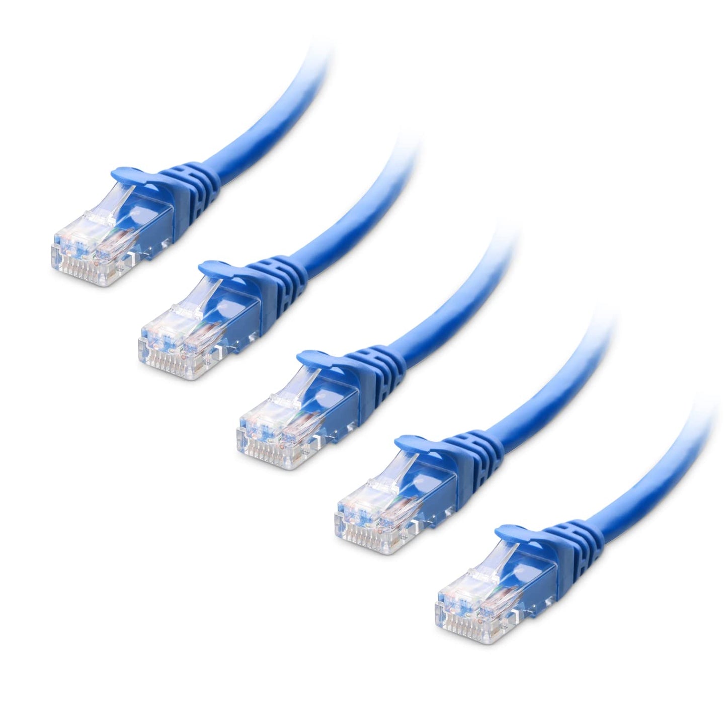 Cable Matters 10Gbps 5-Pack Snagless Short Cat 6 Ethernet Cable - 3ft, Cat 6 Cable, Cat6 Cord, Ethernet Cord, Black