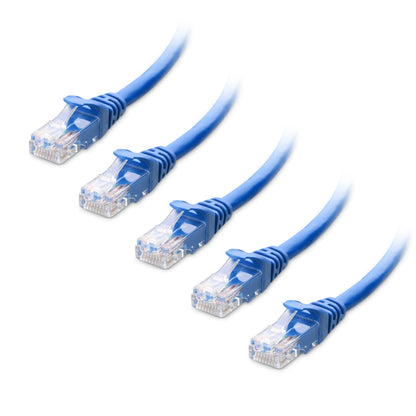 Cable Matters 10Gbps 5-Pack Snagless Short Cat 6 Ethernet Cable - 3ft, Cat 6 Cable, Cat6 Cord, Ethernet Cord, Black