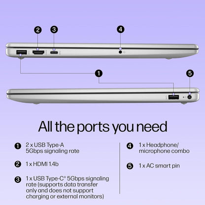 HP Pavilion 15.6 Laptop Computer for Daily Work & Student Home Study, Lifetime Office 365, Intel N100, 16GB RAM, 512GB SSD, Fast Charging, Long Battery Life, Windows 11 Home, Type-C to RJ-45 Cable