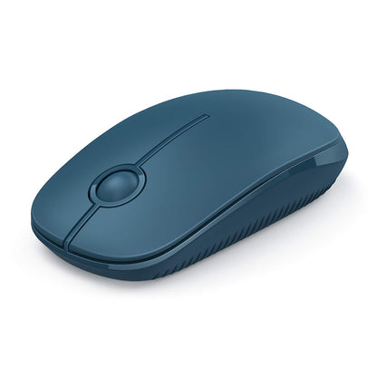 VssoPlor Wireless Mouse, 2.4G Slim Portable Computer Laptop Mouse with Nano Receiver Quiet Silent Optical Mice for Notebook, PC, Laptop, Computer-Black and Gold