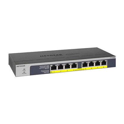 NETGEAR 16-Port Gigabit Ethernet Unmanaged PoE Switch (GS116PP) - with 16 x PoE+ @ 183W, Desktop, Wall Mount or Rackmount
