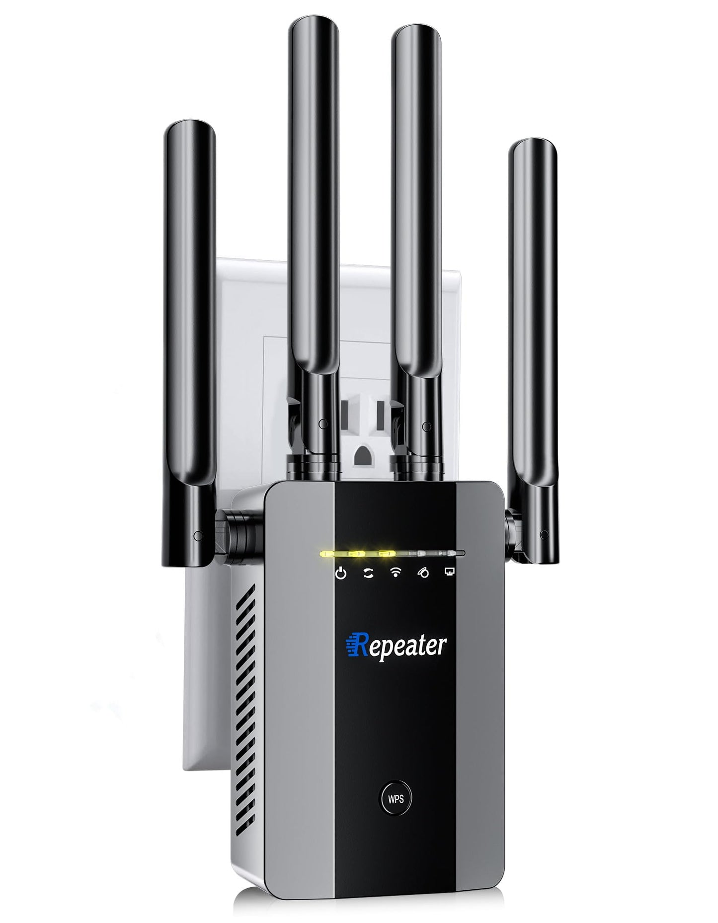 2026 New WiFi Extender Signal Booster for Home, 15715sq.ft Long Range WiFi Repeater Wireless Routers Signal Amplifier, Mesh WiFi 15X Faster Access Point with Ethernet Port, Easy Setup, 5 Working Mode