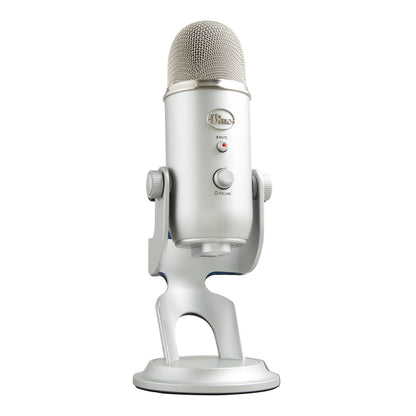Logitech Creators Blue Yeti USB Microphone for PC, Mac, Gaming, Recording, Streaming, Podcasting, Studio and Computer Condenser Mic with Blue VO!CE effects, 4 Pickup Patterns, Plug and Play - Blackout