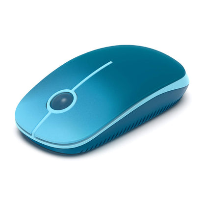 VssoPlor Wireless Mouse, 2.4G Slim Portable Computer Laptop Mouse with Nano Receiver Quiet Silent Optical Mice for Notebook, PC, Laptop, Computer-Black and Gold