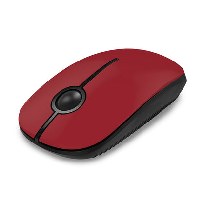 VssoPlor Wireless Mouse, 2.4G Slim Portable Computer Laptop Mouse with Nano Receiver Quiet Silent Optical Mice for Notebook, PC, Laptop, Computer-Black and Gold