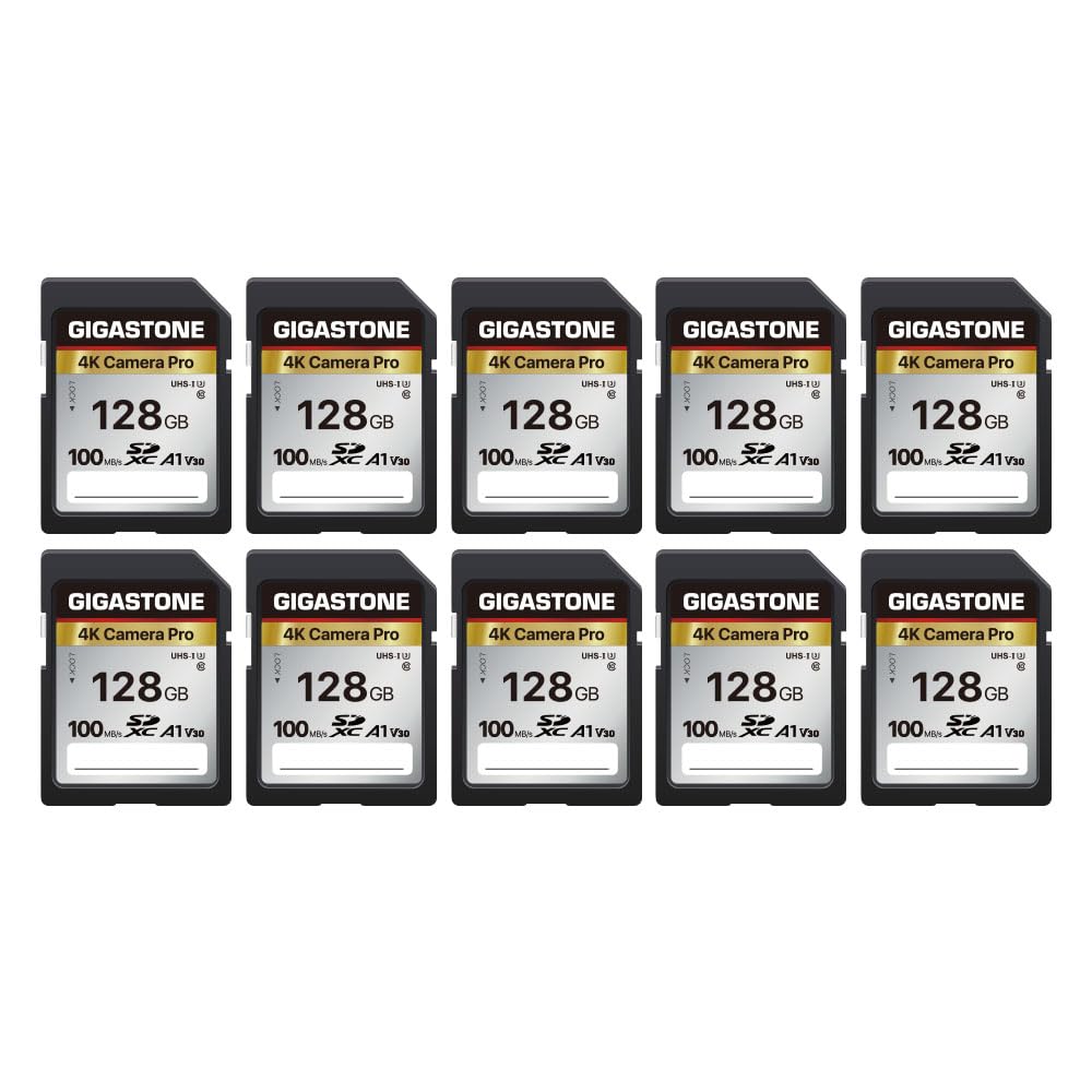 【5-Years Data Recovery】 GIGASTONE 256GB SD Card, 4K Camera Pro, A1 V30 SDXC Memory Card 4K UHD Video Compatible with Canon Digital Camera, with 1 Mini Case
