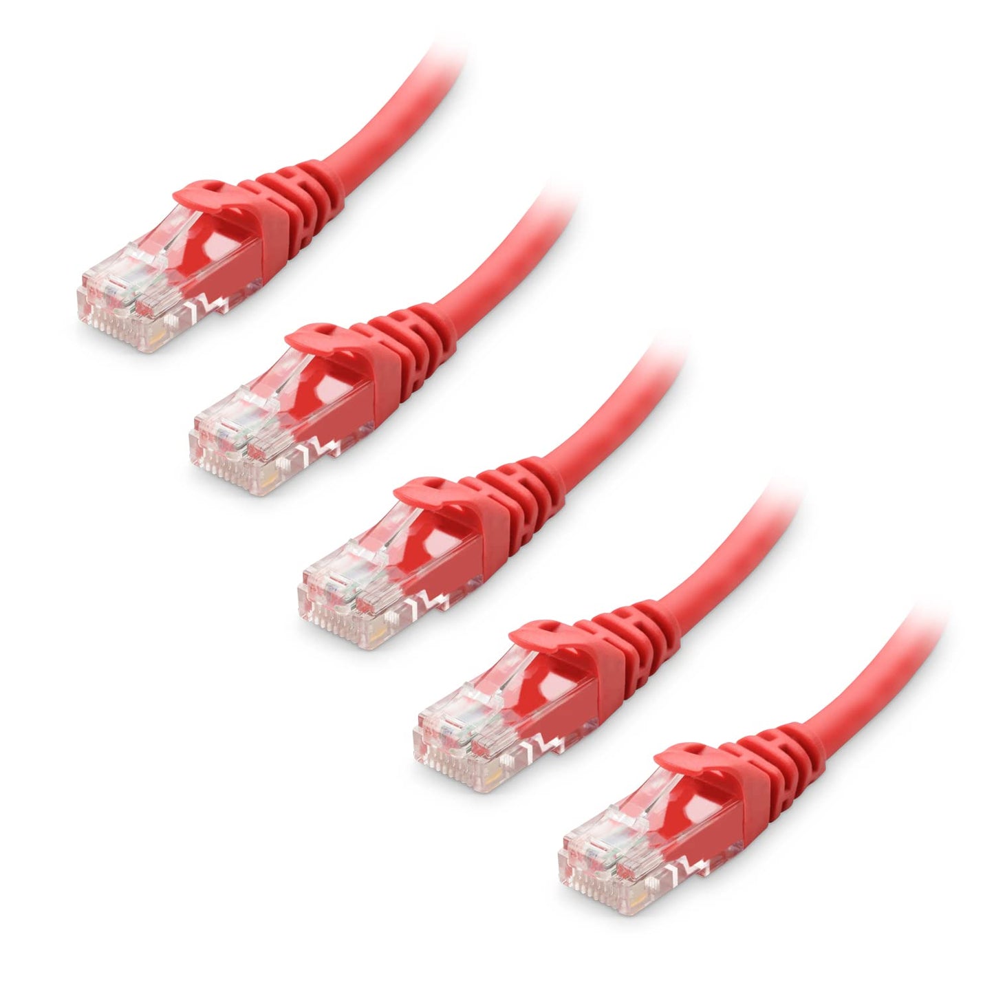 Cable Matters 10Gbps 5-Pack Snagless Short Cat 6 Ethernet Cable - 3ft, Cat 6 Cable, Cat6 Cord, Ethernet Cord, Black