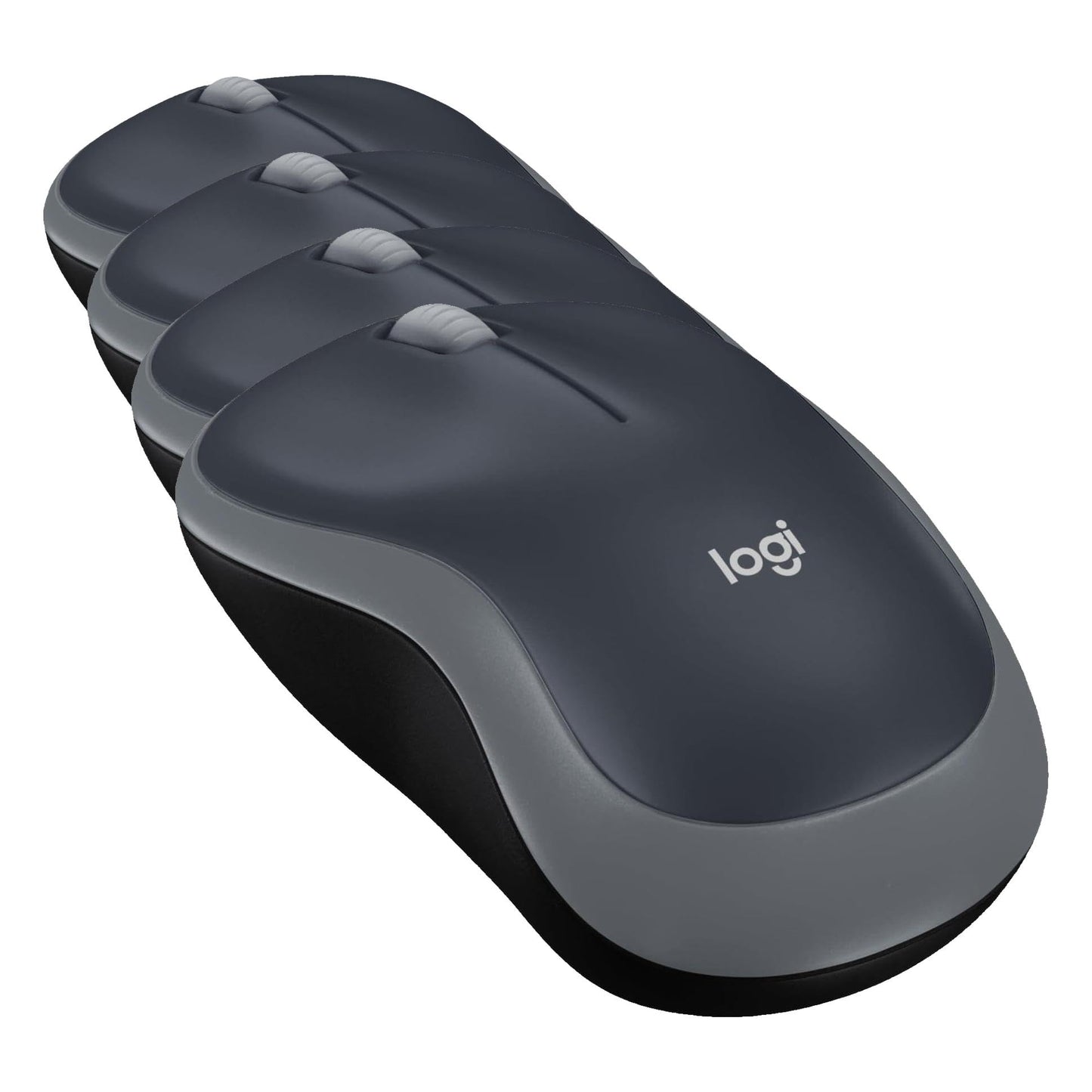 Logitech M185 Wireless Mouse, 2.4GHz with USB Mini Receiver, 12-Month Battery Life, 1000 DPI Optical Tracking, Ambidextrous PC/Mac/Laptop - Swift Grey
