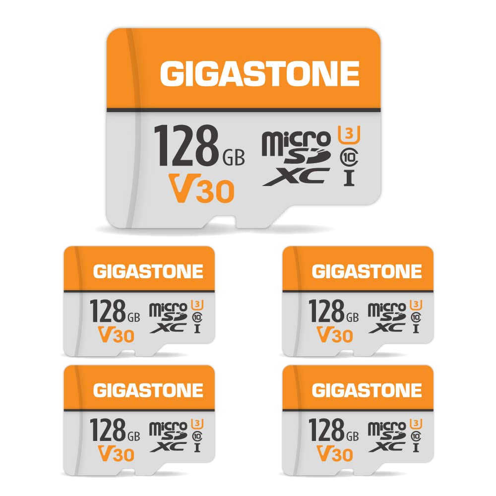 GIGASTONE 64GB Micro SD Card 2-Pack, V30 4K Video Recording, Surveillance, Security Camera, Dash Cam, Drone, 95MB/s MicroSDXC Memory Card UHS-I Class 10, with Adapter