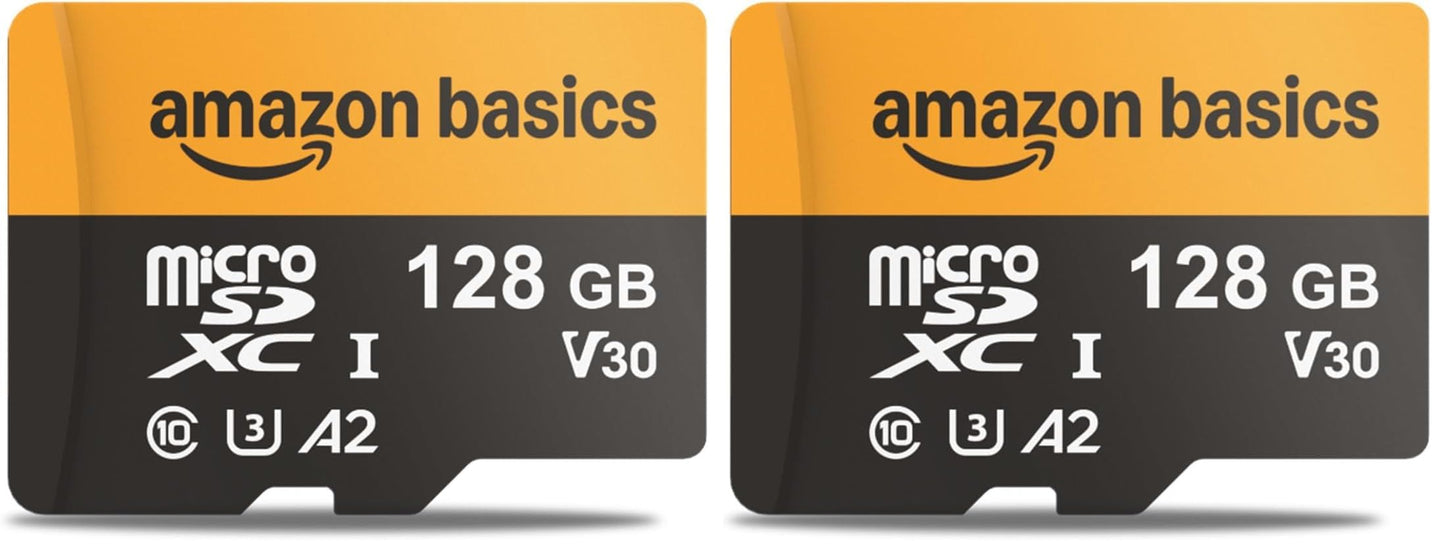 Amazon Basics 512GB microSDXC Card with Adapter for Tablets, Smartphones, Action Cameras, GoPRO, Drones, Full HD, Read Speed Up to 200MB/s, 1-Pack
