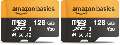Amazon Basics 512GB microSDXC Card with Adapter for Tablets, Smartphones, Action Cameras, GoPRO, Drones, Full HD, Read Speed Up to 200MB/s, 1-Pack