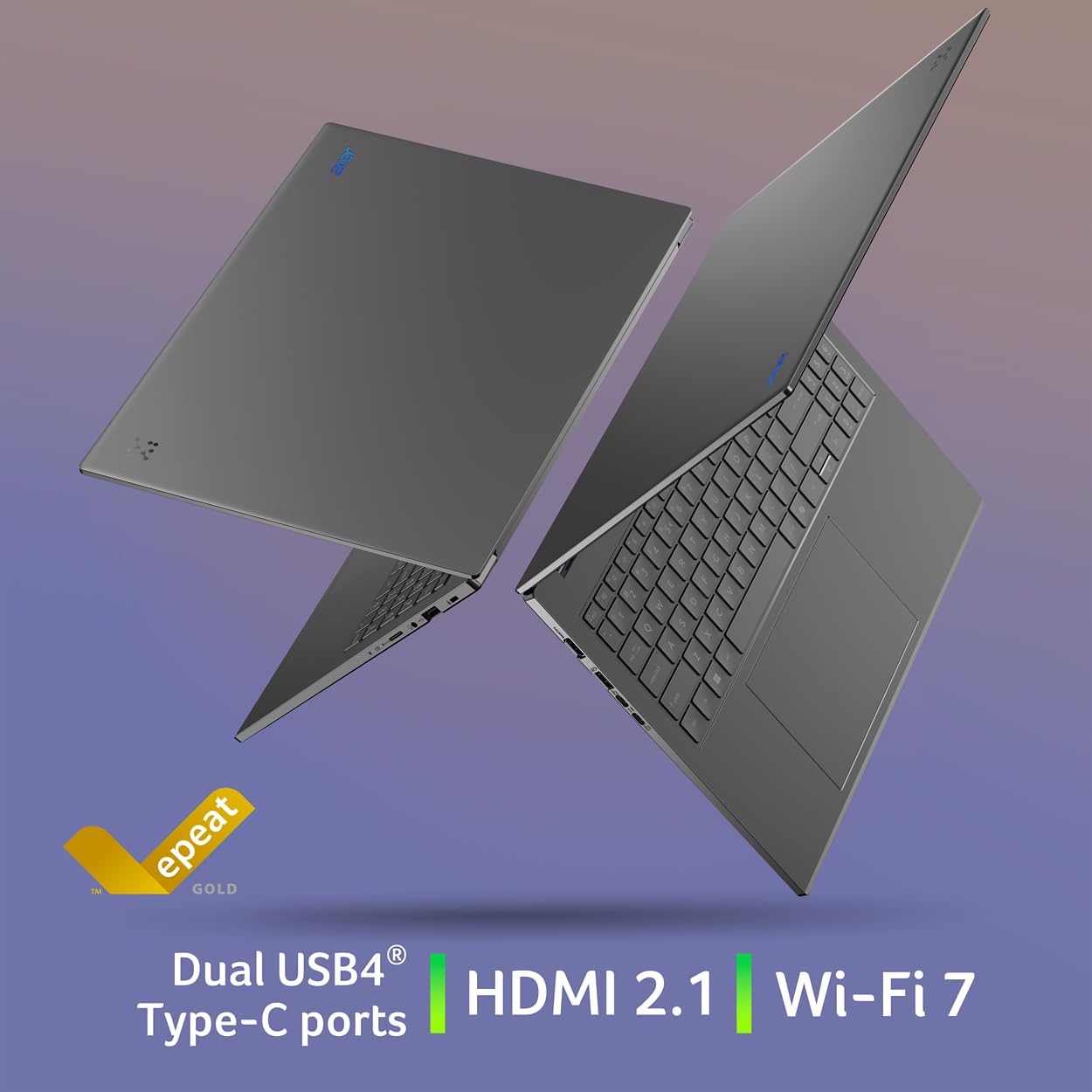 acer Aspire 16 AI Copilot+ PC | 16" WUXGA 120Hz Multi-Touch Display | Snapdragon X X1-26-100 | NPU: 45 Tops - GPU: Up to 1.7 TFLOPs | 16GB LPDDR5X | 512GB PCIe Gen 4 SSD | Wi-Fi 7 | A16-11MT-X669