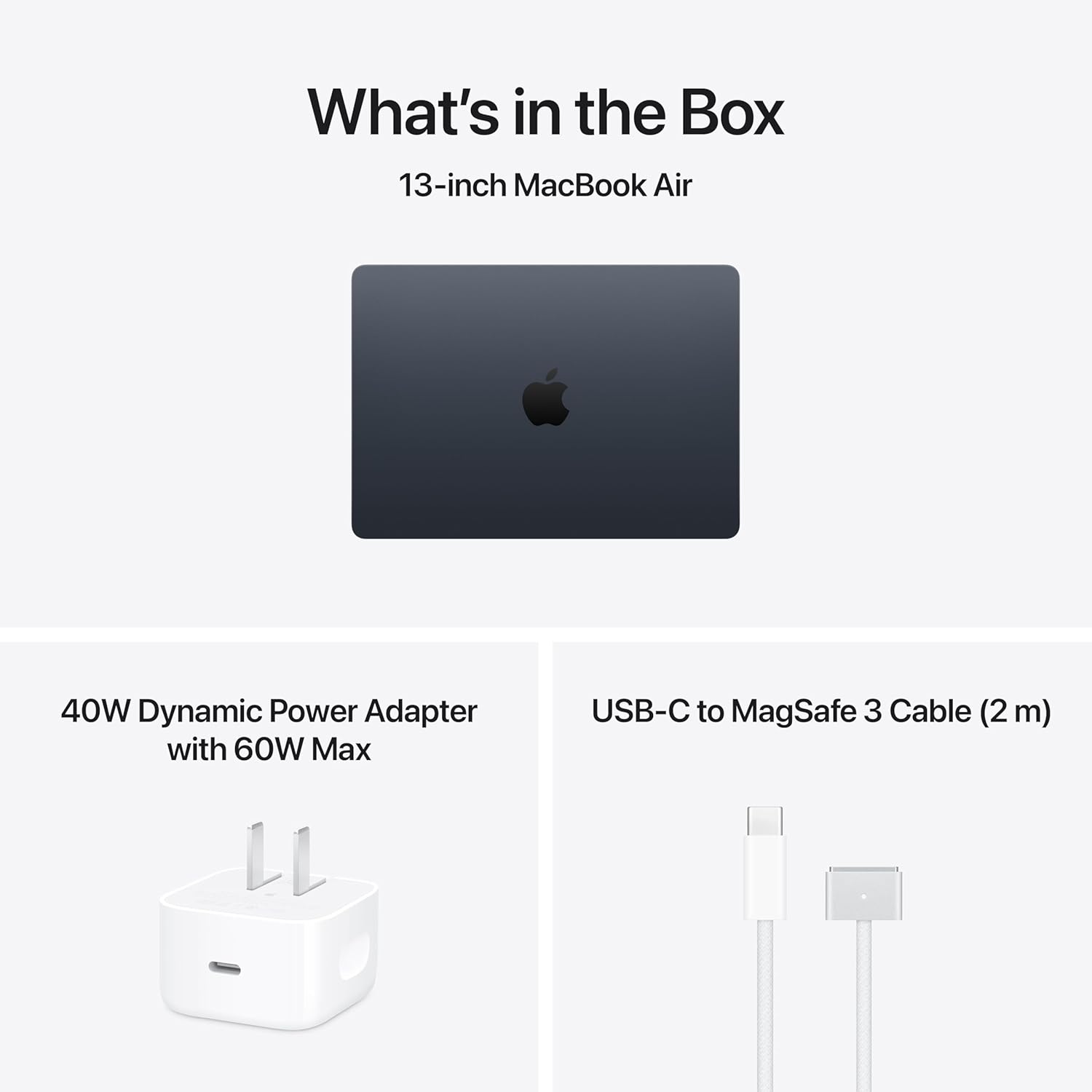 Apple 2026 MacBook Air 13-inch Laptop with M5 chip: Built for AI, 13.6-inch Liquid Retina Display, 16GB Unified Memory, 512GB SSD, 12MP Center Stage Camera, Touch ID, Wi-Fi 7; Midnight