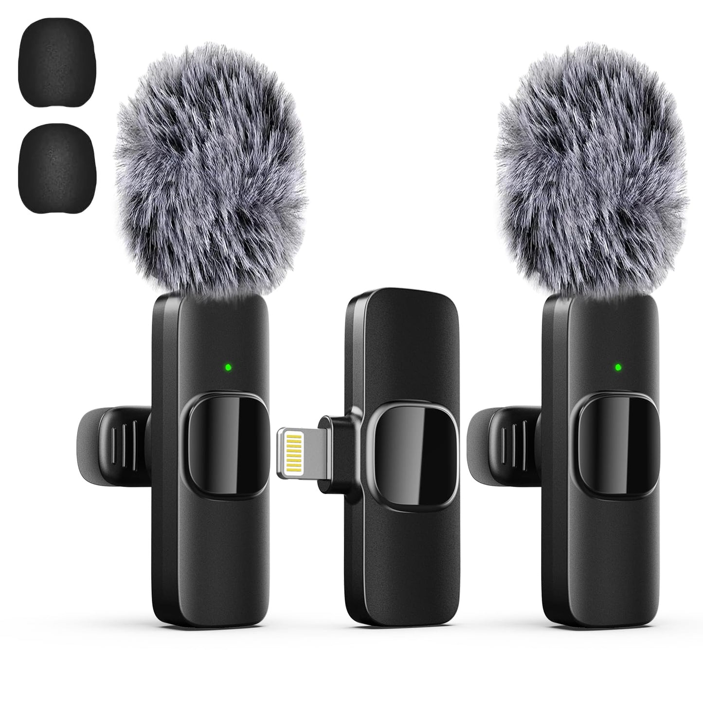 Labstandard Professional Wireless Lavalier Lapel Microphone for iPhone, iPad, mini Video Recording Mic forInterview Video Podcast Vlog YouTube&Livestream, Noise Reduction, Plug &Play