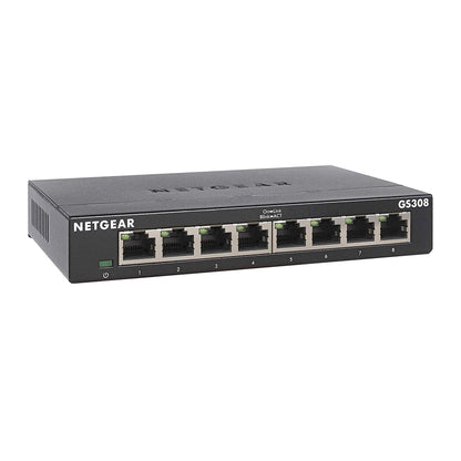NETGEAR 5-Port Gigabit Ethernet Unmanaged Essentials Switch (GS305) - Home Network Hub, Office Ethernet Splitter, Plug-and-Play, Silent Operation, Desktop or Wall Mount