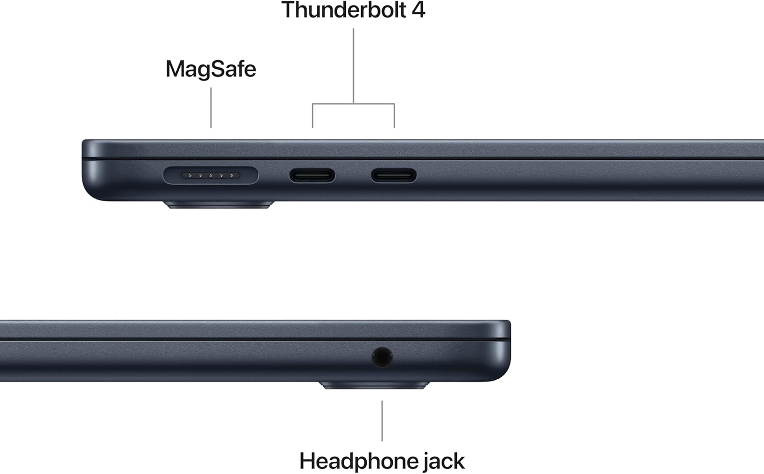 Apple 2026 MacBook Air 13-inch Laptop with M5 chip: Built for AI, 13.6-inch Liquid Retina Display, 16GB Unified Memory, 512GB SSD, 12MP Center Stage Camera, Touch ID, Wi-Fi 7; Midnight