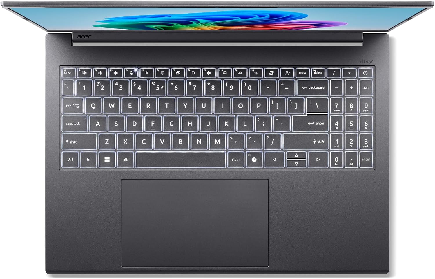 acer Aspire 16 AI Copilot+ PC | 16" WUXGA 120Hz Multi-Touch Display | Snapdragon X X1-26-100 | NPU: 45 Tops - GPU: Up to 1.7 TFLOPs | 16GB LPDDR5X | 512GB PCIe Gen 4 SSD | Wi-Fi 7 | A16-11MT-X669