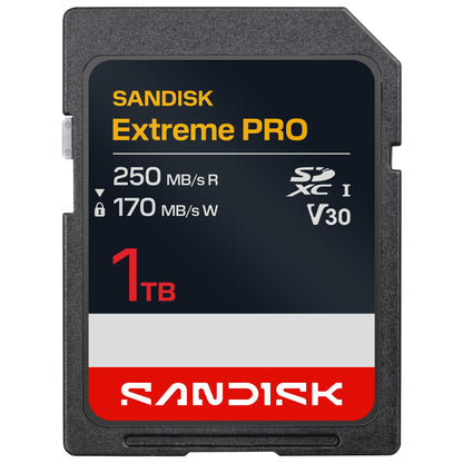 SANDISK 256GB Extreme PRO SDXC UHS-I Memory Card - C10, U3, V30, 4K UHD, SD Card - SDSDXXD-256G-GN4IN