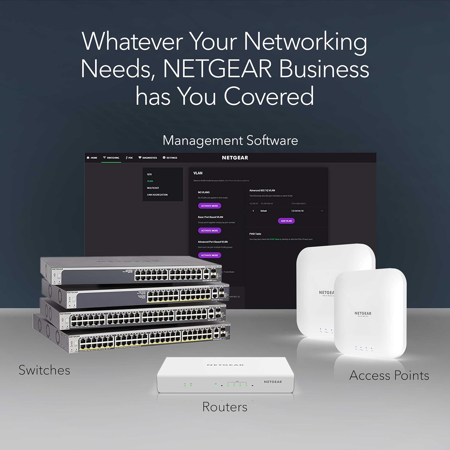 NETGEAR 16-Port Gigabit Ethernet Unmanaged PoE Switch (GS116PP) - with 16 x PoE+ @ 183W, Desktop, Wall Mount or Rackmount