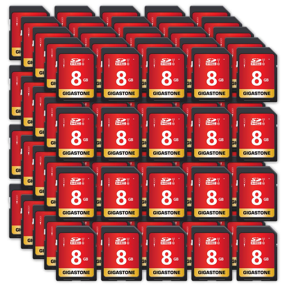 GIGASTONE 32GB SD Card 5-Pack UHS-I U1 Class 10 SDHC Memory Card High-Speed Full HD Video Compatible with Canon Digital Camera, SPYPOINT TACTACAM WOSPORTS Trail Camera, with 5 Mini Cases