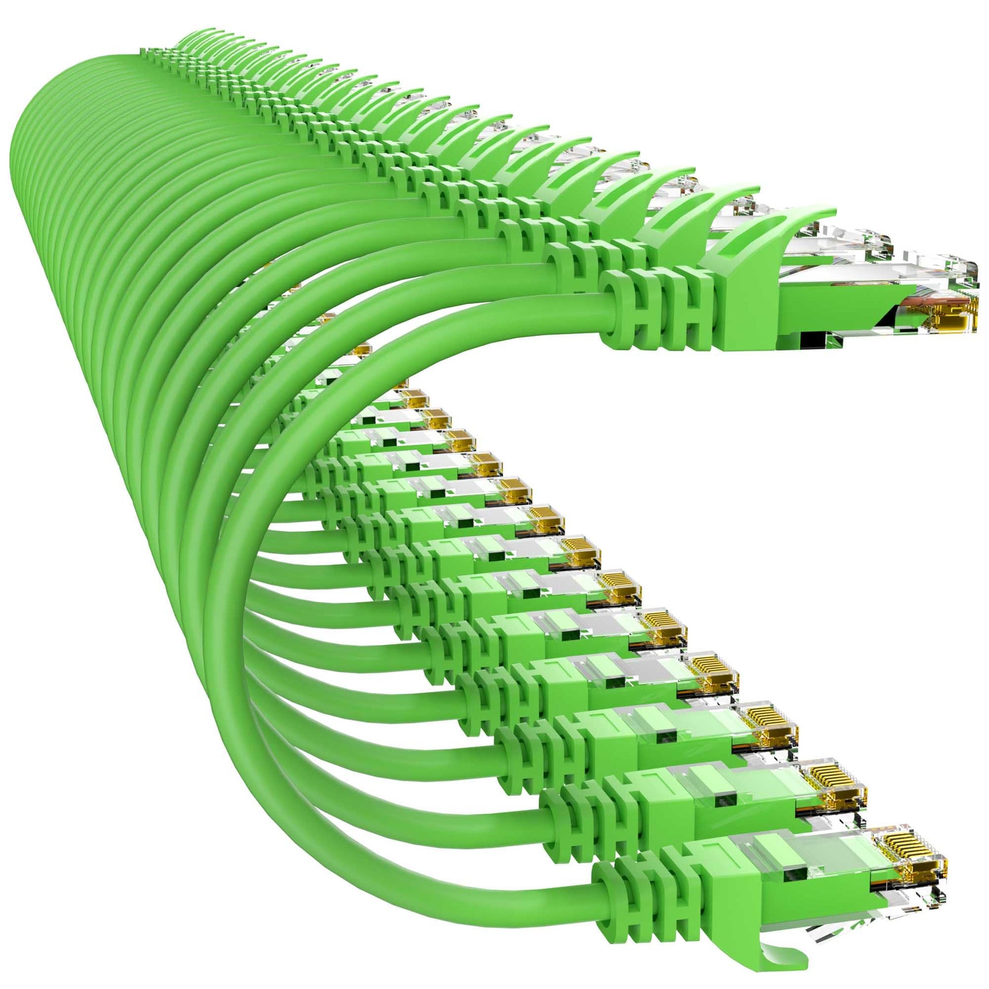 Cat 6 Ethernet Cable 3FT 10Pack, Cat6 Ethernet Patch Cable 10Gbps, High-Speed UTP Cat6 Network Cable Pure Copper, Cat 6 Cable for Home and Office Network, Black