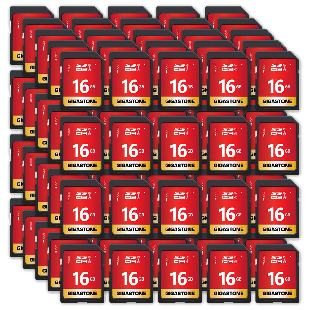 GIGASTONE 32GB SD Card 5-Pack UHS-I U1 Class 10 SDHC Memory Card High-Speed Full HD Video Compatible with Canon Digital Camera, SPYPOINT TACTACAM WOSPORTS Trail Camera, with 5 Mini Cases