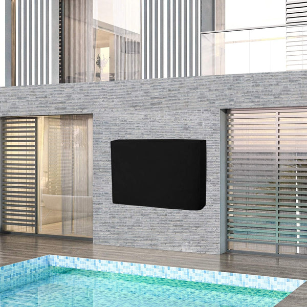 Outdoor TV Cover for 40 to 42 inches LCD, LED, Waterproof, Weatherproof and Dust-Proof TV Screen Protectors with Cleanig Cloth (42 inch,Black)