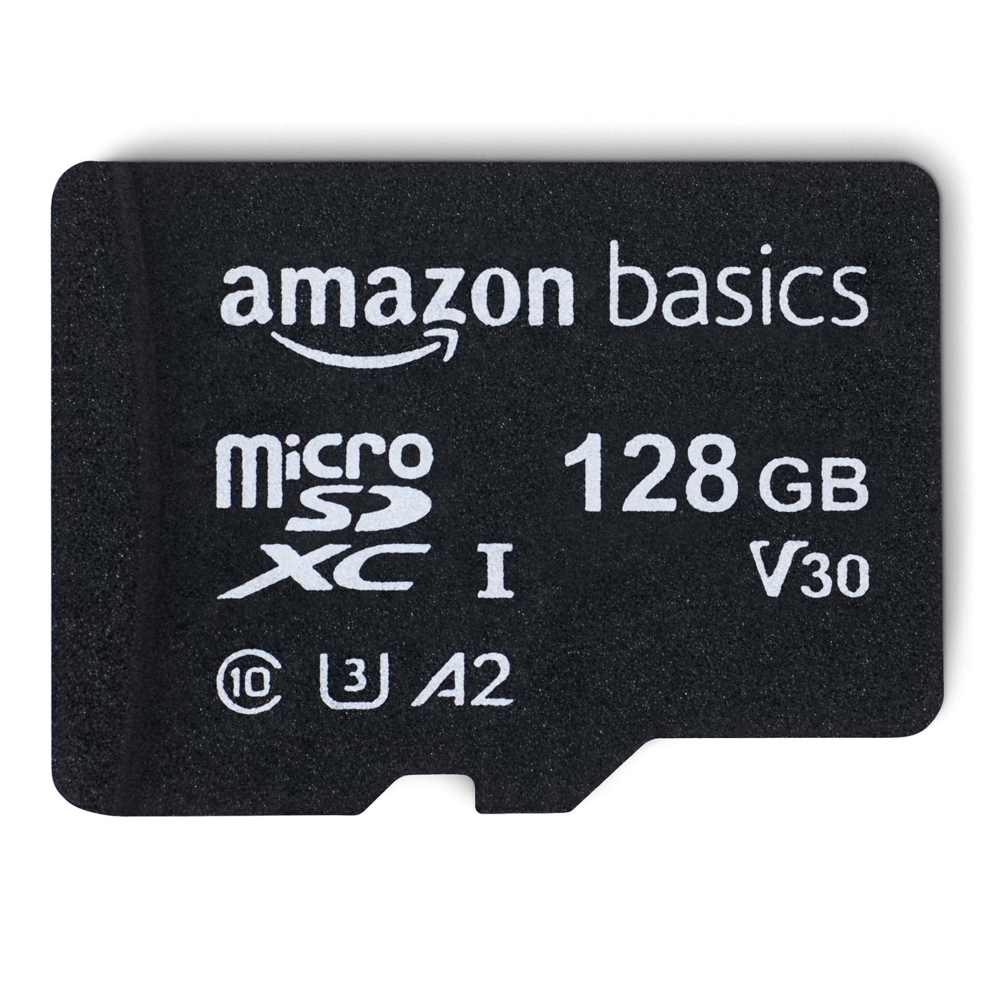 Amazon Basics microSDXC Memory Card with Full Size Adapter, A2, U3, Read Speed up to 100 MB/s, 64GB, Black (2pack)