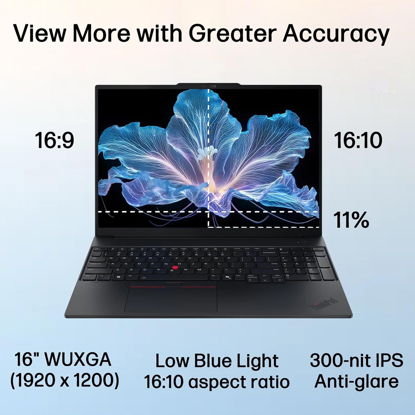 Lenovo ThinkPad E16 Gen 3 Laptop Computer for Office Business Daily use, Intel Ultra 7 255H, Arc 140T, 32GB DDR5 RAM, 1TB PCIe SSD, WiFi 6E, 16" FHD+, Webcam, Windows 11 Pro